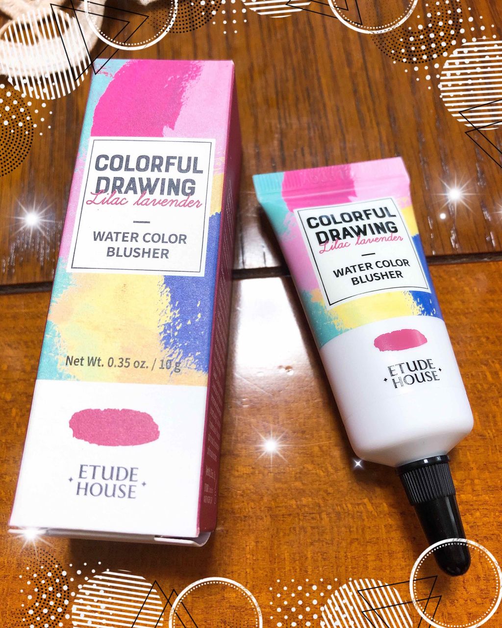 カラフルドローイング ウォーターカラーチーク/ETUDE/リキッドチークを使ったクチコミ(1枚目)