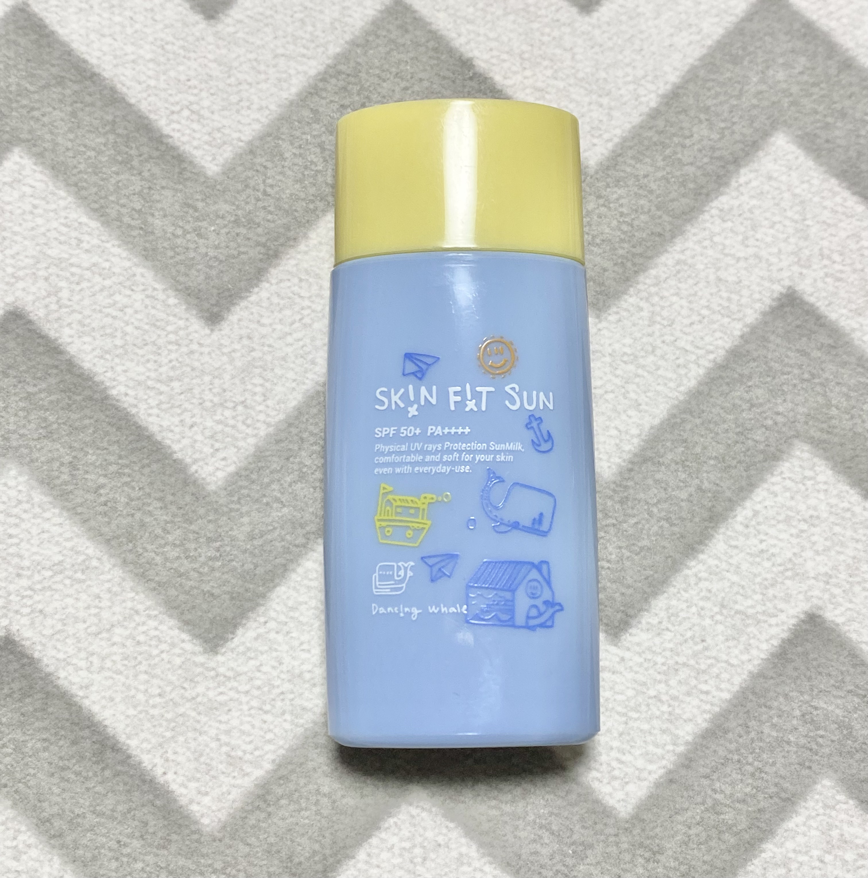 スキンフィットサンミルク/DANCING WHALE/日焼け止めミルクを使ったクチコミ（1枚目）