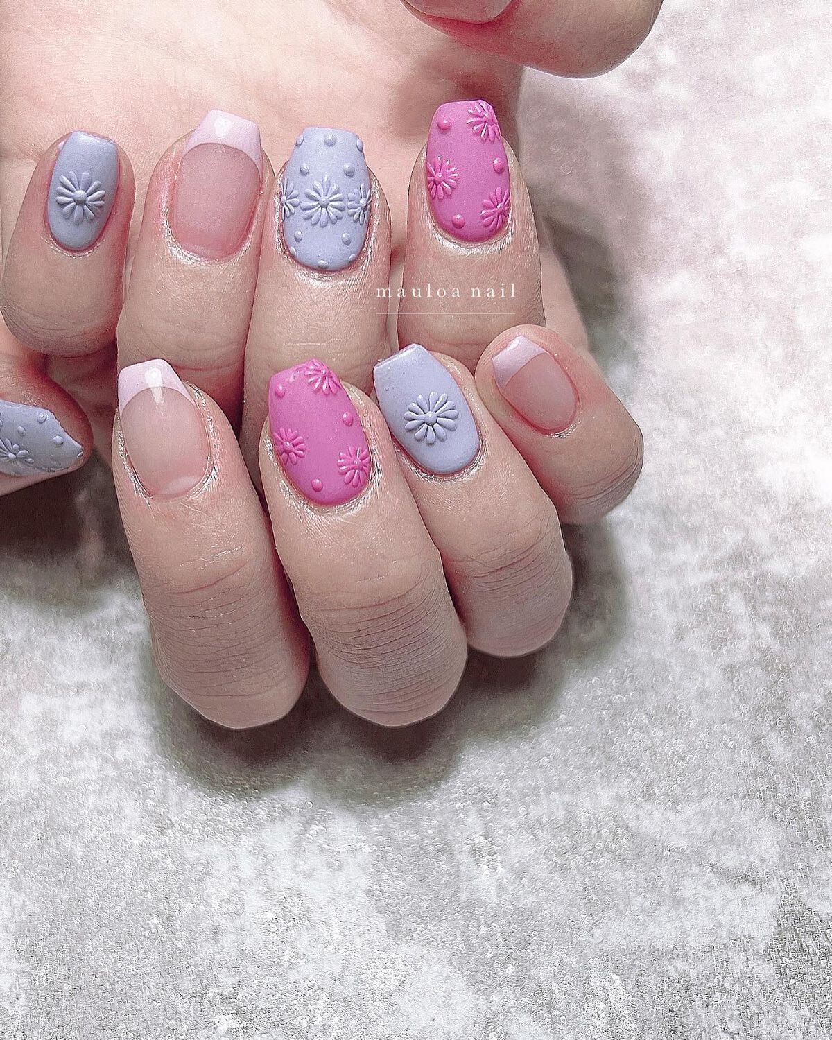 mauloa_nail on LIPS 「・過去画像から☺️⭐️ありがとうございました💕・ネイルやり方動..」(1枚目)