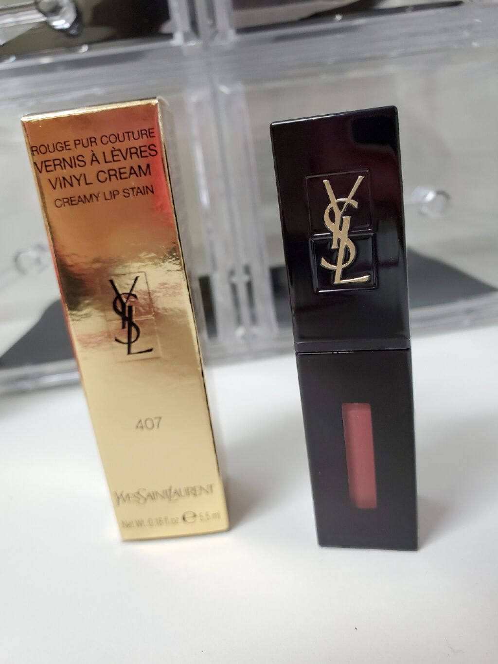 ルージュ ピュールクチュール ヴェルニ ヴィニルクリーム/YVES SAINT LAURENT BEAUTE/口紅を使ったクチコミ(1枚目)