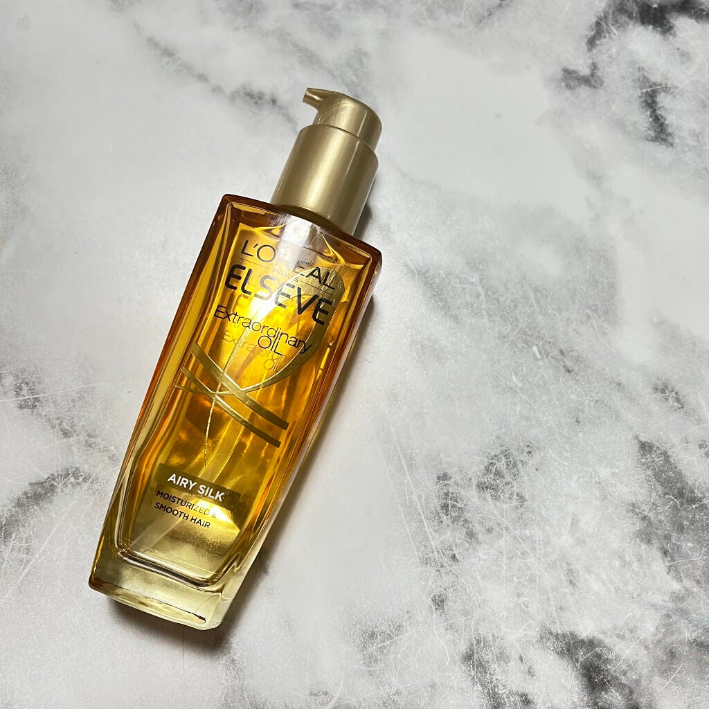 ロレアル パリ エクストラオーディナリー オイル エアリー シルク/ロレアル パリ/ヘアオイルを使ったクチコミ(4枚目)