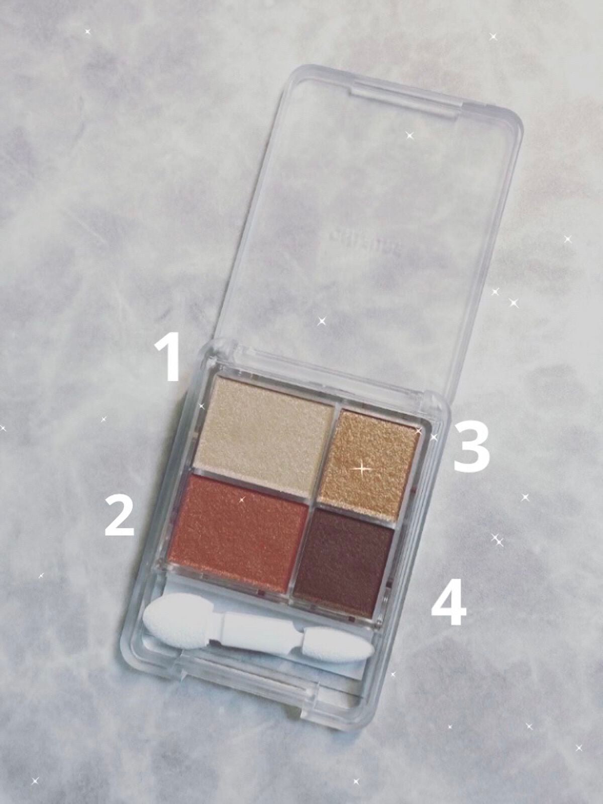 グラデーション アイシャドウ/ちふれ/アイシャドウパレットを使ったクチコミ(2枚目)