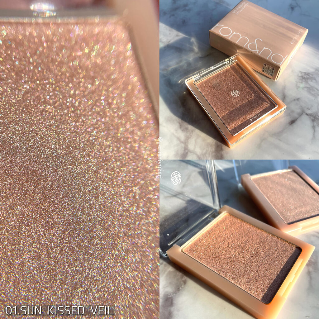 ヴェールライター/rom&nd/パウダーハイライトを使ったクチコミ（3枚目）