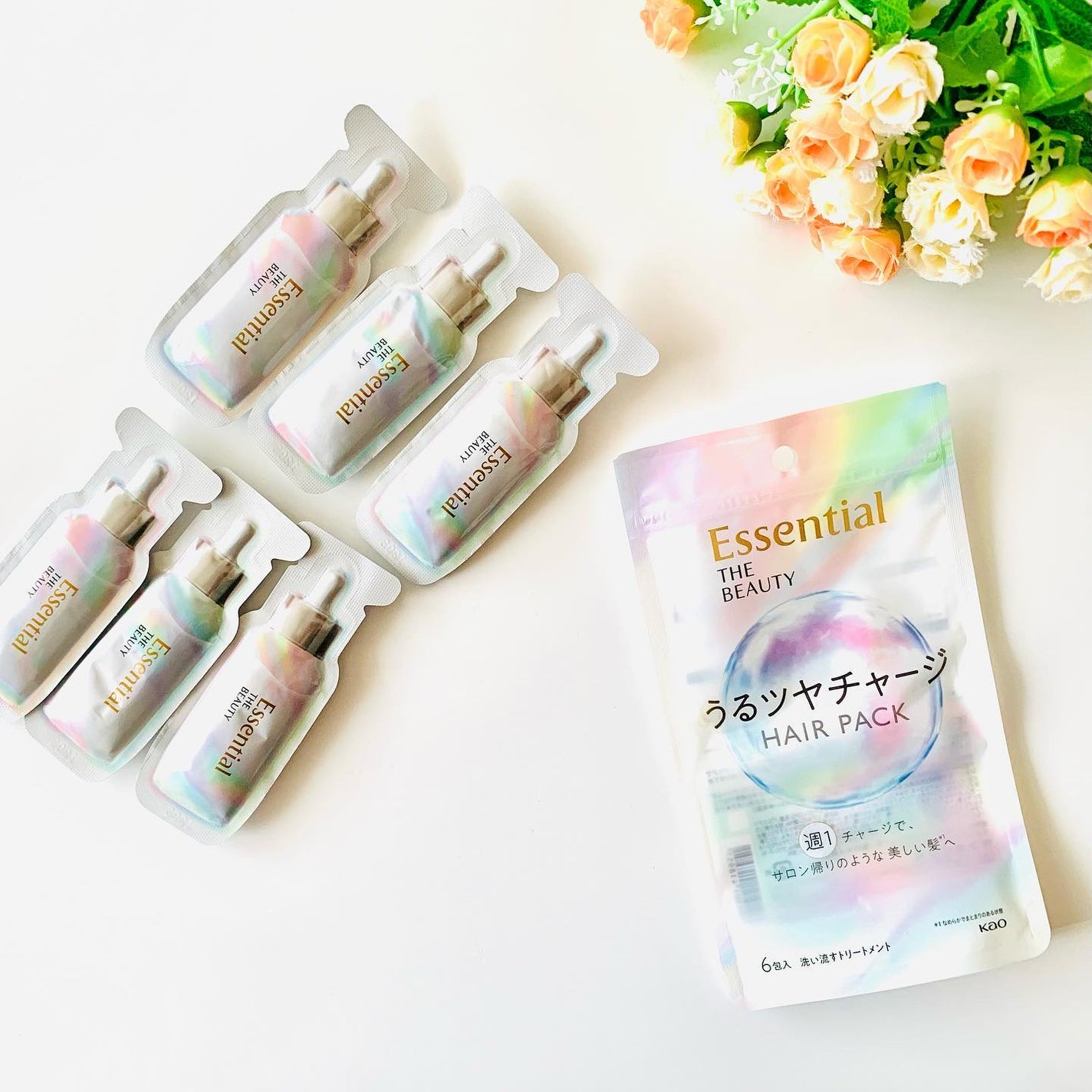 ザビューティ うるツヤチャージヘアパック/エッセンシャル/ヘアマスク・ヘアパックを使ったクチコミ(7枚目)