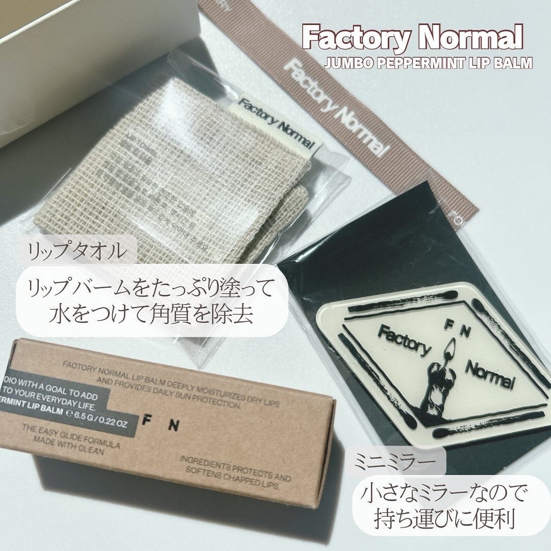 Vegan Jumbo Peppermint Lip Balm/Factory Normal/リップバームを使ったクチコミ(4枚目)