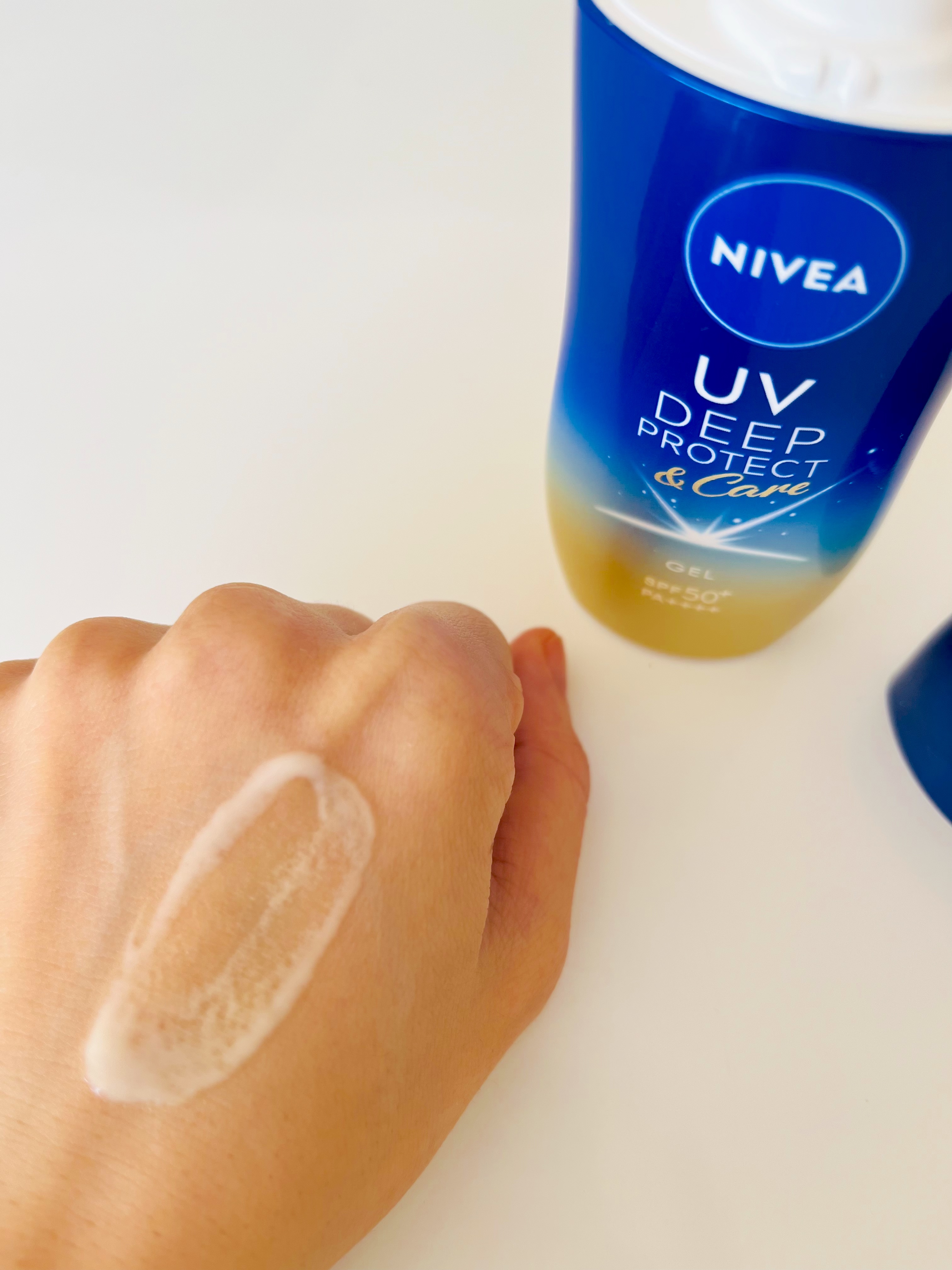 ニベアUV ディープ プロテクト＆ケア ジェル/ニベア/日焼け止めジェルを使ったクチコミ（3枚目）