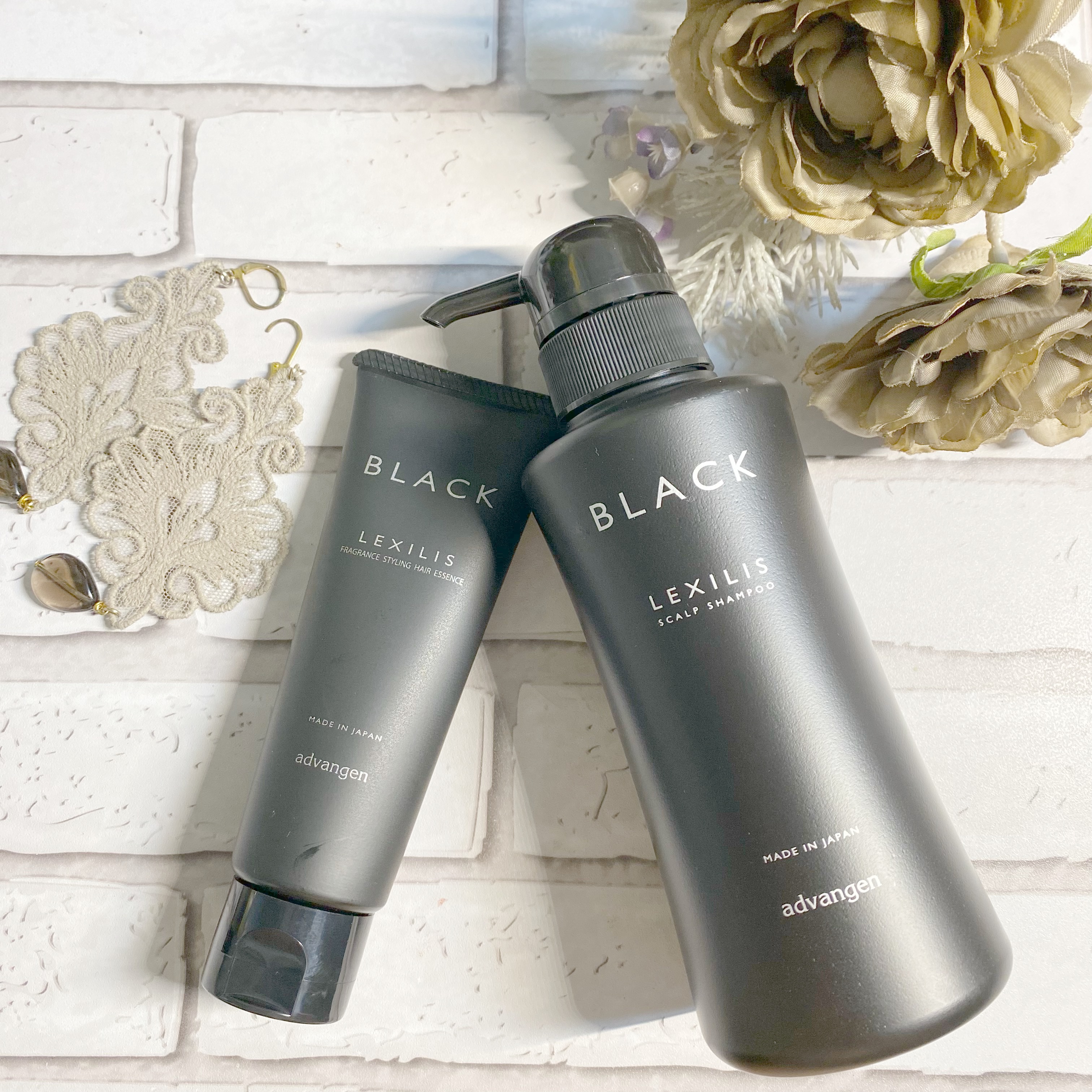 ブラック フレグランス スタイリング ヘアエッセンス/LEXILIS/アウトバストリートメントを使ったクチコミ（1枚目）