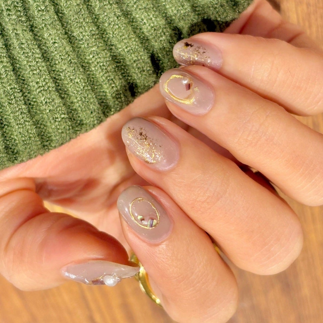 ワイヤー風ネイルアート/キャンドゥ/ネイルシールを使ったクチコミ(3枚目)