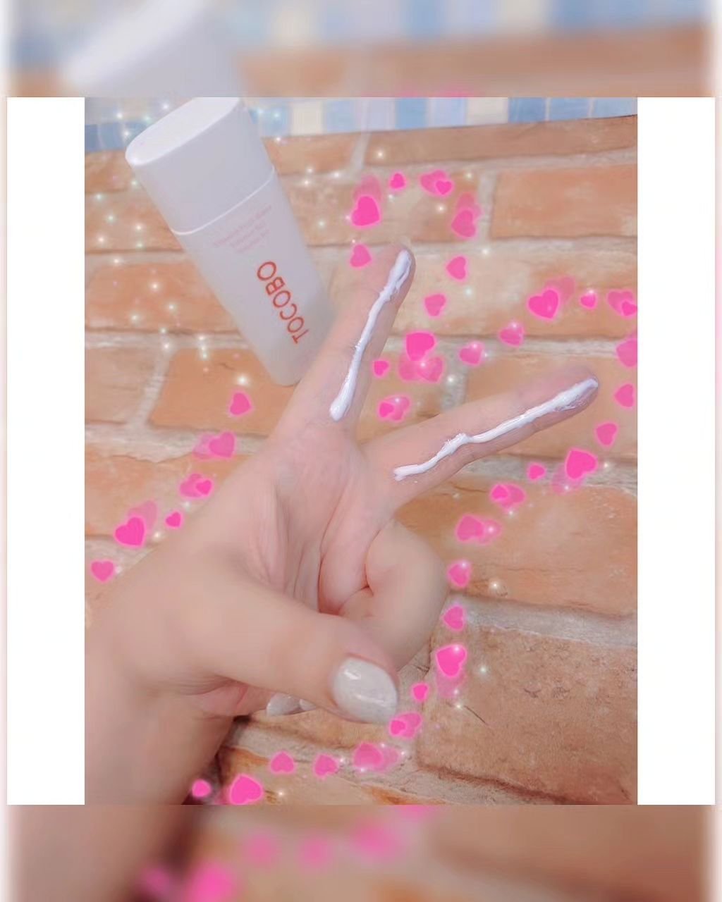 ビタトーンアップサンクリーム/TOCOBO/日焼け止めクリームを使ったクチコミ（2枚目）