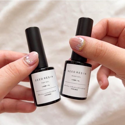 ノンワイプ トップジェル/SEED RESIN/ジェルネイルを使ったクチコミ(2枚目)