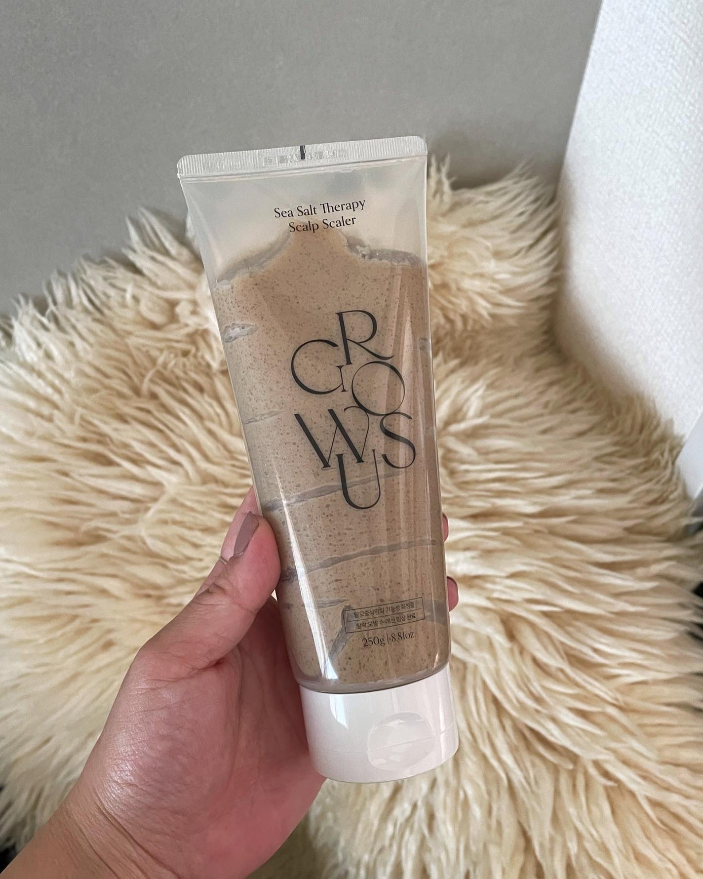 シーソルトセラピースカルプスケーラー/GROWUS/ヘッドスクラブを使ったクチコミ(4枚目)