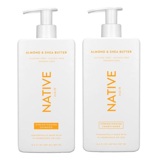 NATIVE ネイティブ ストレングス シャンプー＆コンディショナー（アーモンド＆シアバター）