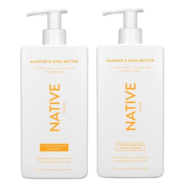 ネイティブ ストレングス シャンプー&コンディショナー(アーモンド&シアバター) NATIVE