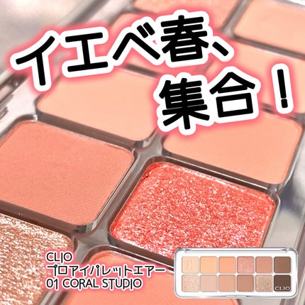 プロ アイ パレット エアー/CLIO/アイシャドウパレットを使ったクチコミ(1枚目)