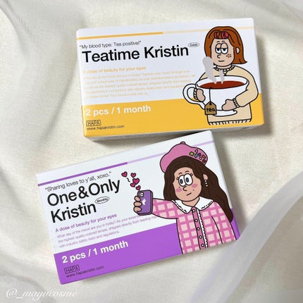 One & Only Kristin/Hapa kristin/カラーコンタクトレンズを使ったクチコミ(4枚目)