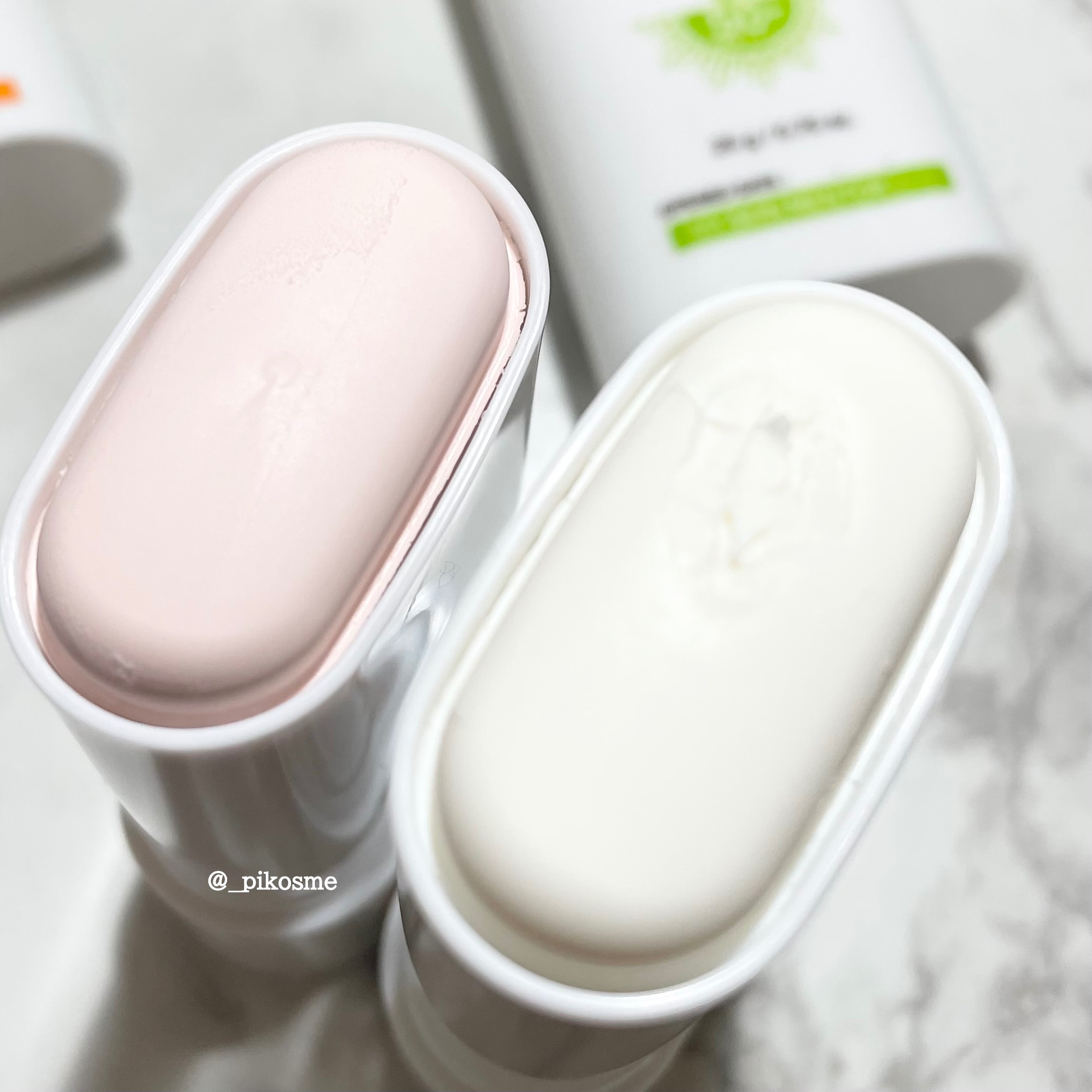 グリーンマイルドサンスティック SPF50+ PA++++/Dr.G/日焼け止めスティックを使ったクチコミ（2枚目）