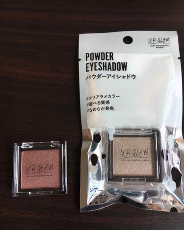 UR GLAM　POWDER EYESHADOW シアーブラウン〈クリアラメ〉/U R GLAM/パウダーアイシャドウを使ったクチコミ（1枚目）