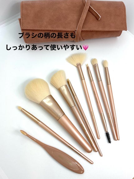 SIXPLUS×mamiseto メイクブラシ9本セット/SIXPLUS/メイクブラシを使ったクチコミ(3枚目)
