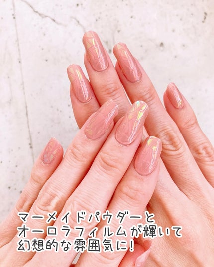 セミキュアジェルネイル(ハンド)/ohora/ネイルシールを使ったクチコミ(6枚目)
