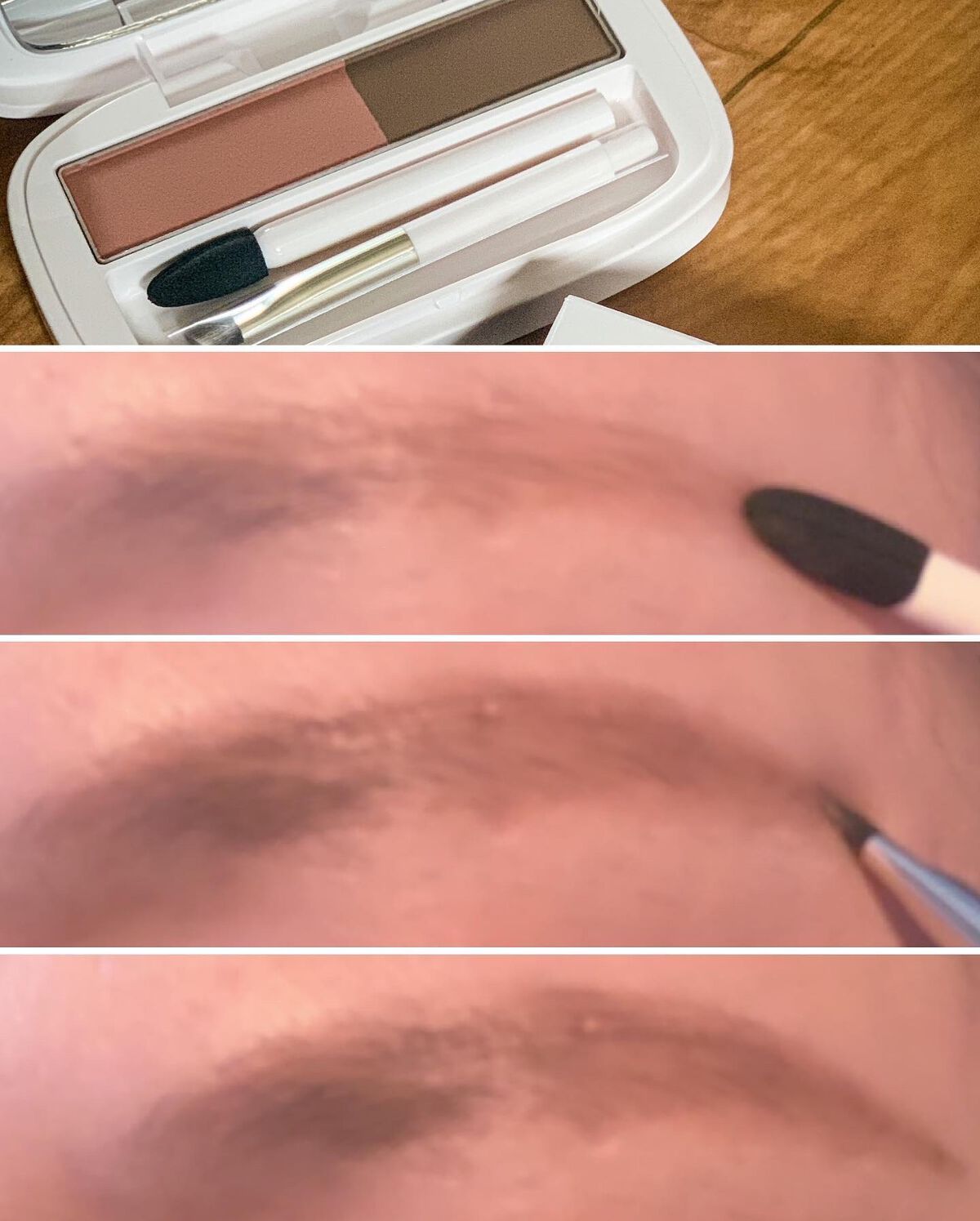 パウダーアイブロウ MB ミディアムブラウン/media luxe/パウダーアイブロウを使ったクチコミ（3枚目）