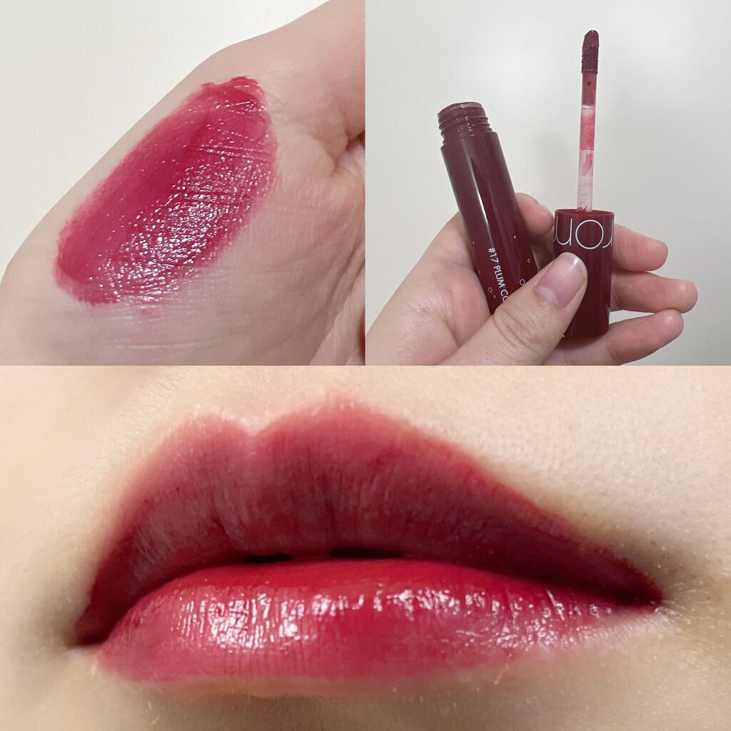 ジューシーラスティングティント/rom&nd/リップティントを使ったクチコミ(3枚目)