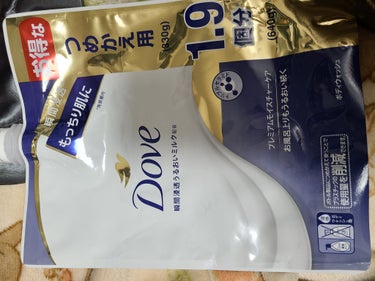 Dove 瞬間浸透 もっちり肌に

瞬間浸透潤いミルク配合🍼

お得なつめかえ用(330g )1.9個分🎶

プレミアムモイスチャーケア
おふろあがりもうるおい続く

リッチなクリーミー泡でうるおいを守