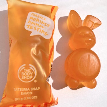 THE BODY SHOP シャワージェル サツマのクチコミ「THE BODY SHOP
ソープ さつま🍊

動物実験反対キャンペーンの商品

さつまって何.....」（3枚目）