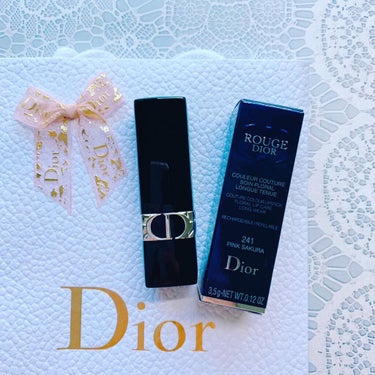 ルージュ ディオール 241 ピンク サクラ サテン（生産終了）/Dior/口紅を使ったクチコミ（3枚目）