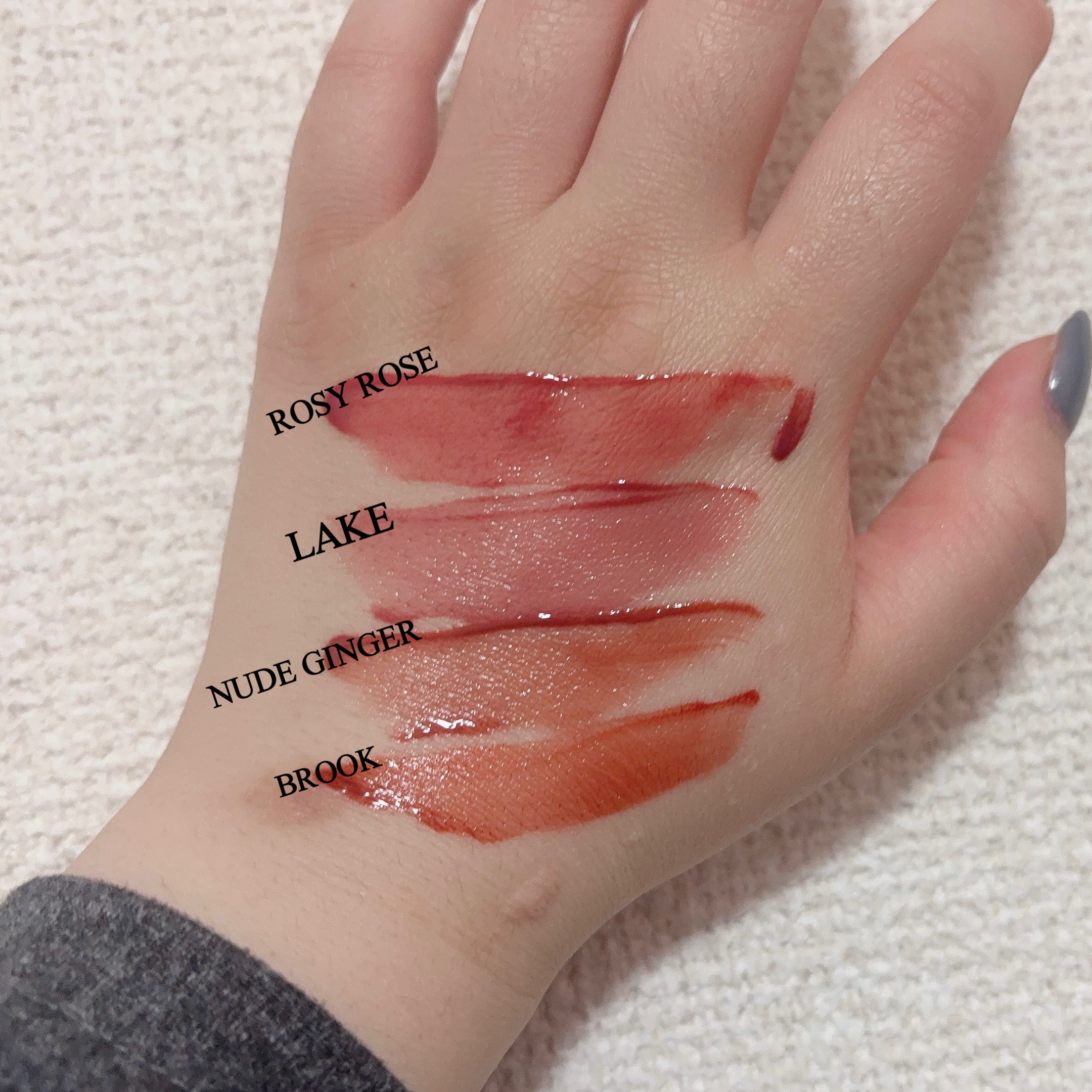 ウォーターグローリップティント 06 ヌードジンジャー（Nude Ginger）/INGA/リップティントを使ったクチコミ（2枚目）