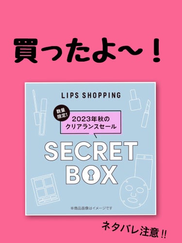 【2023年秋クリアランスセール限定】シークレットボックス/LIPS/その他キットセットを使ったクチコミ（1枚目）