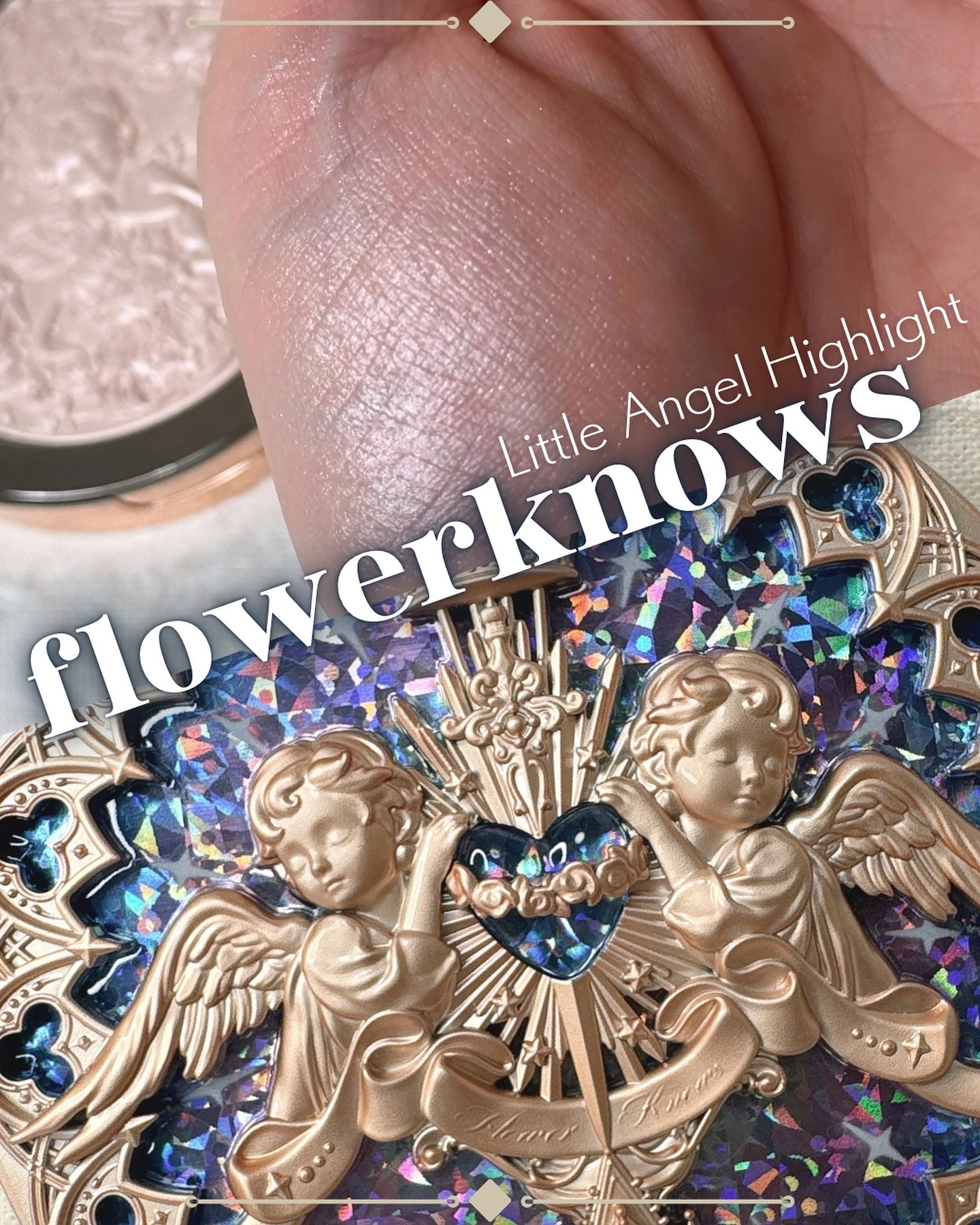 フラワーノーズ リトルエンジェルコレクション ハイライター L01 Eros's Fable (愛神寓言)/FlowerKnows/パウダーハイライトを使ったクチコミ（1枚目）