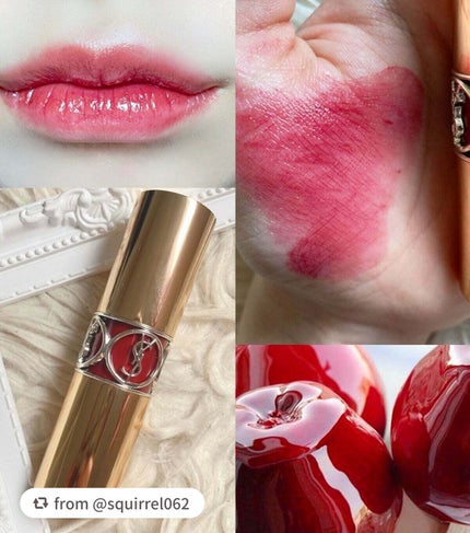 ルージュ ヴォリュプテ シャイン/YVES SAINT LAURENT BEAUTE/口紅を使ったクチコミ(2枚目)