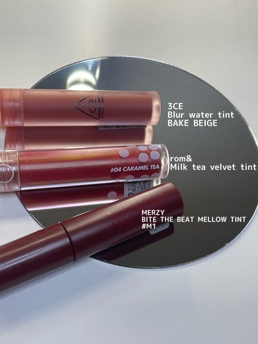 3CE BLUR WATER TINT #BAKE BEIGE/3CE/口紅を使ったクチコミ（2枚目）