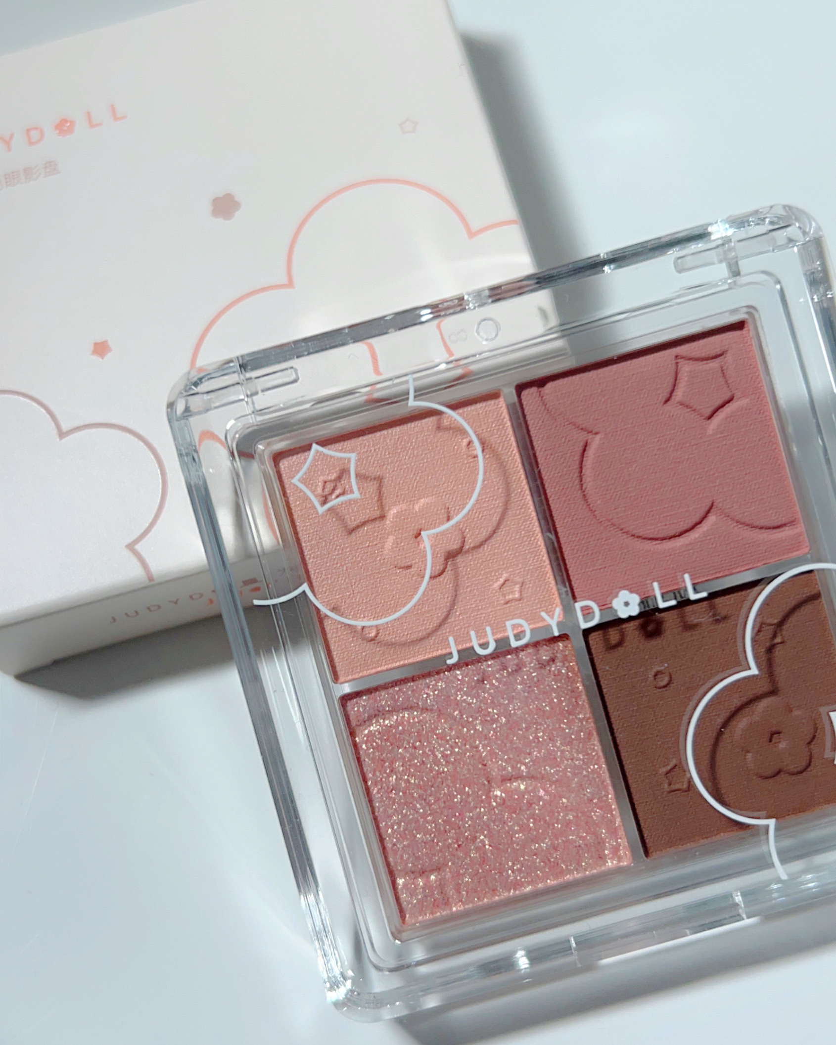 ソフトクラウド4色アイシャドウパレット｜JUDYDOLLの口コミ - ふんわり