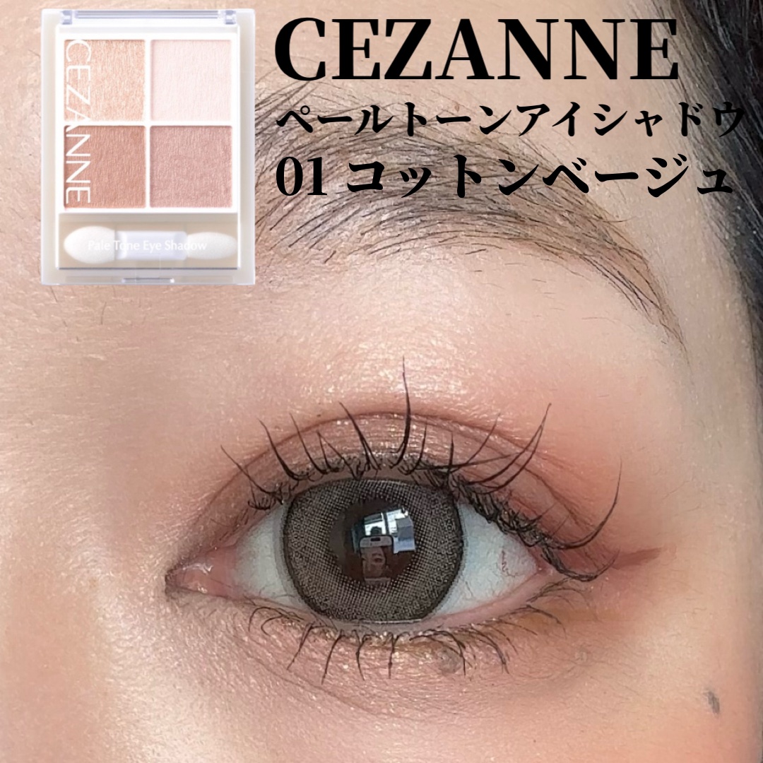 ペールトーンアイシャドウ/CEZANNE/アイシャドウを使ったクチコミ（1枚目）