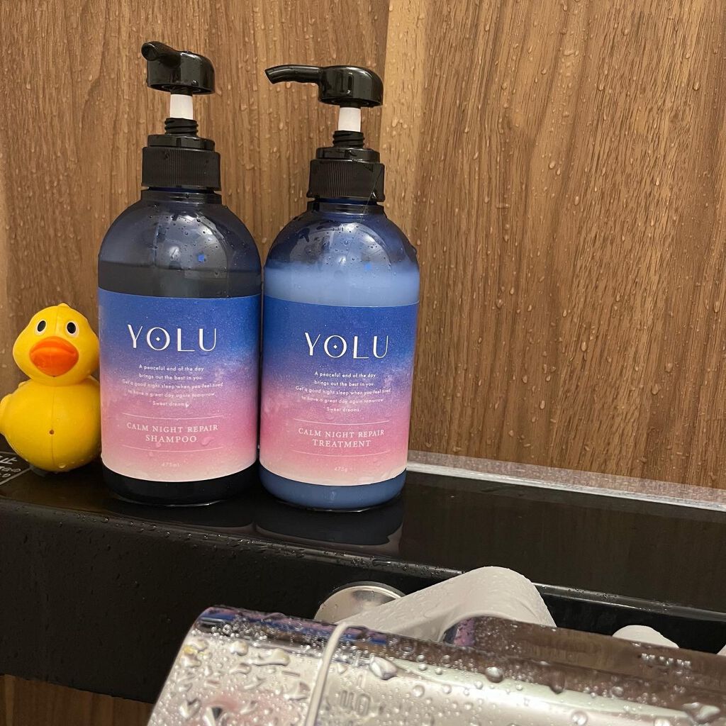 カームナイトリペアシャンプー/トリートメント/YOLU/市販シャンプーを使ったクチコミ(2枚目)