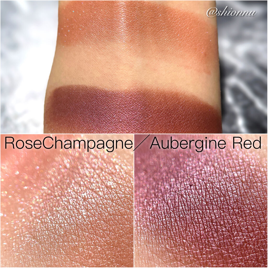 B.A カラーズ アイパウダー オーベルジンレッド＆ローズシャンパン/B.A/アイシャドウパレットを使ったクチコミ（2枚目）