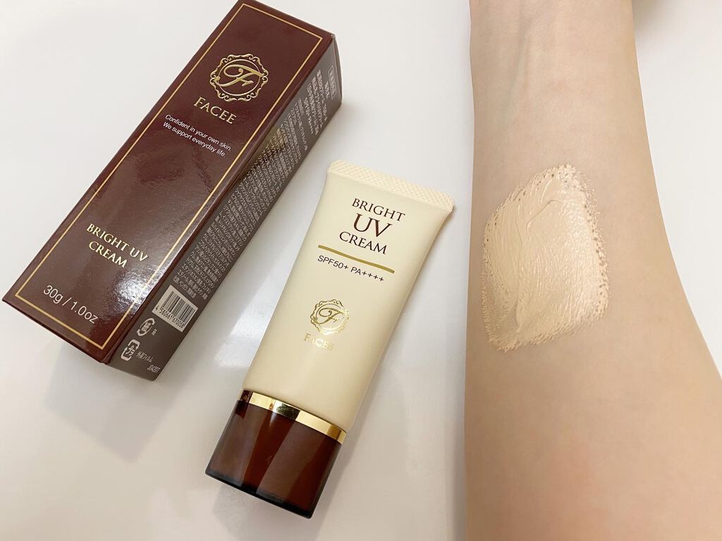 ブライトUVクリーム/Facee/日焼け止めクリームを使ったクチコミ(4枚目)