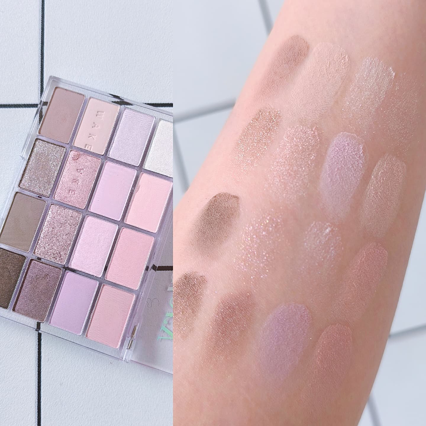 ソフトブラーリングアイパレット/wakemake/アイシャドウパレットを使ったクチコミ（2枚目）