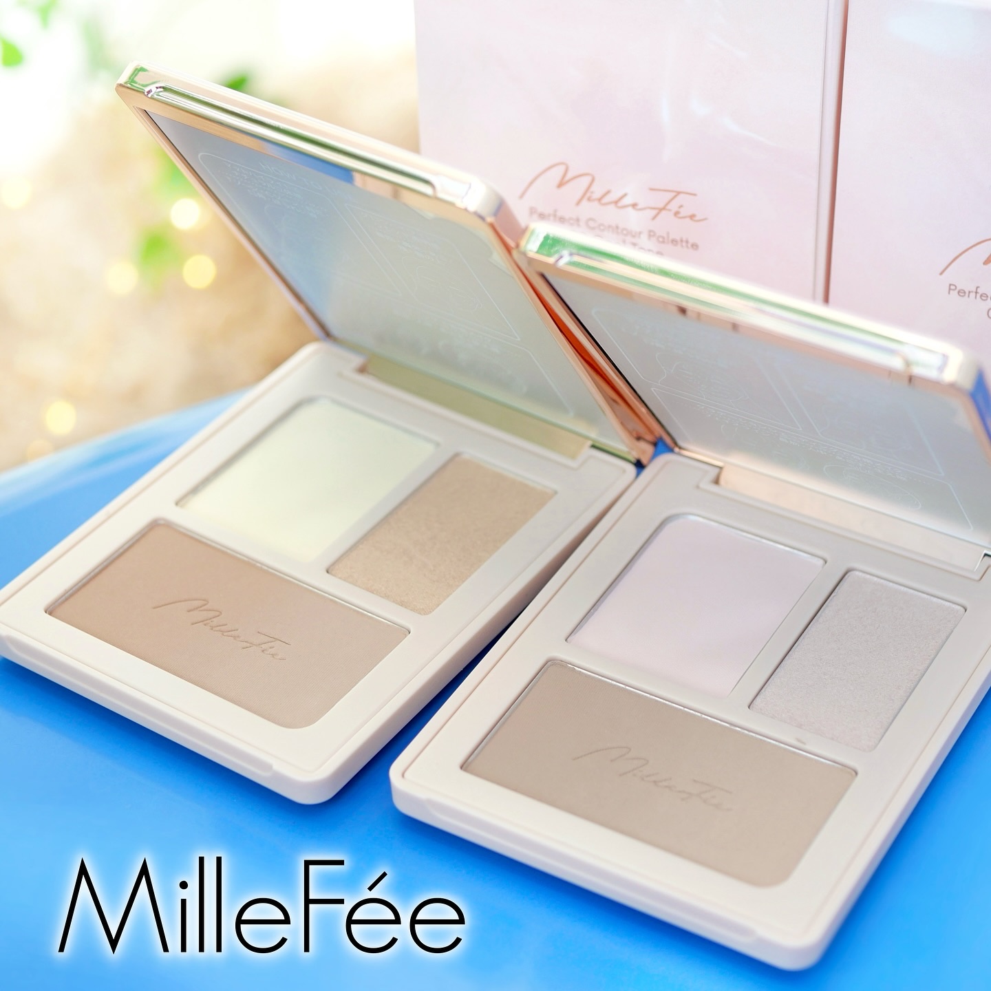 チート顔コントゥアパレット/MilleFée/パウダーハイライトを使ったクチコミ（1枚目）