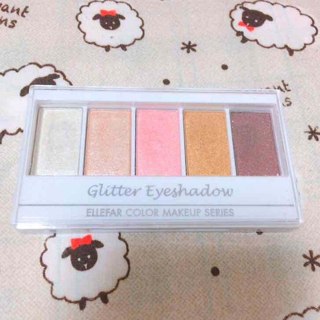 DAISO エルファー グリッターアイシャドウ E コーラル