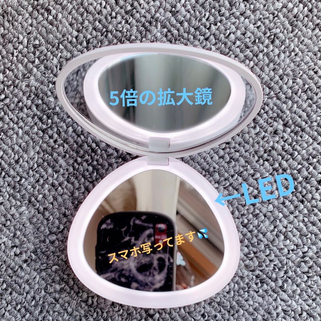 ラグーナ LED コンパクトミラー BL/フランフラン/その他化粧小物を使ったクチコミ(3枚目)
