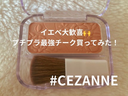 ナチュラル チークN/CEZANNE/パウダーチークを使ったクチコミ(1枚目)
