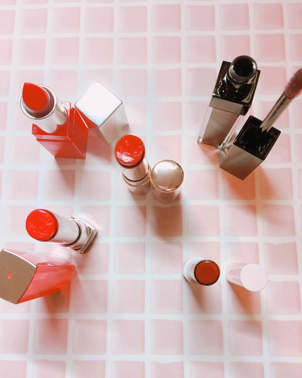 クリニーク ポップ シアー 03 ファイヤーボールポップ/CLINIQUE/口紅を使ったクチコミ（2枚目）