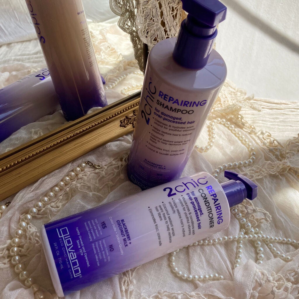 ジョヴァンニ 2chic ダメージ シャンプー/コンディショナー/giovanni/市販シャンプーを使ったクチコミ(5枚目)