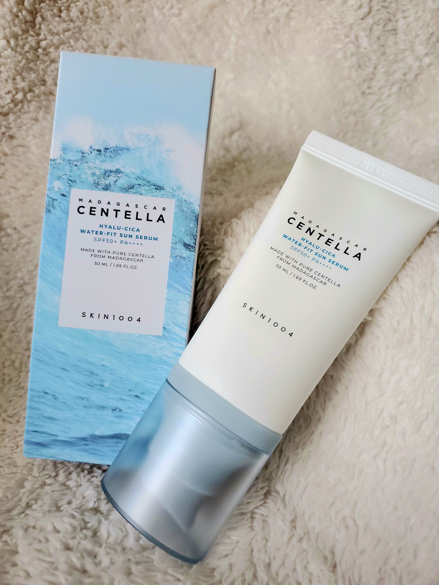 ヒアルーシカ ウォーターフィット サンセラム/SKIN1004/日焼け止めローションを使ったクチコミ（1枚目）