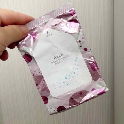 さらさらパウダーシート せっけんの香り (旧)/ビオレ/ボディシートを使ったクチコミ(2枚目)