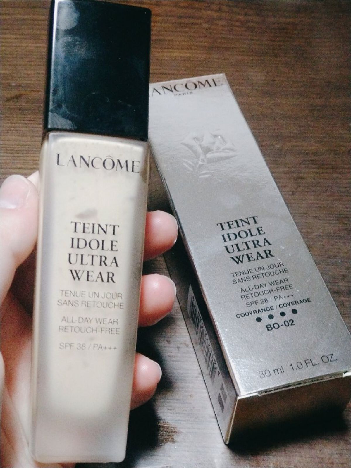 タンイドル ウルトラ ウェア リキッド/LANCOME/リキッドファンデーションを使ったクチコミ（1枚目）