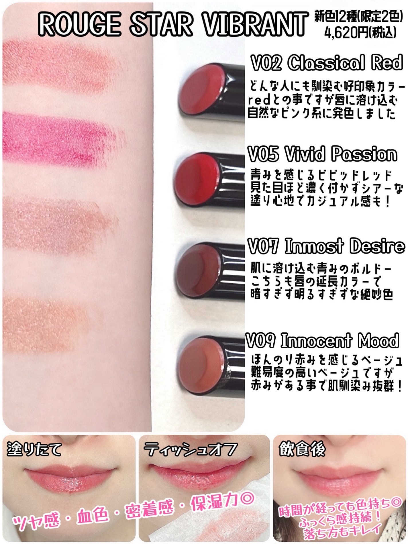 ルージュスターヴァイブラント/KANEBO/口紅を使ったクチコミ(2枚目)