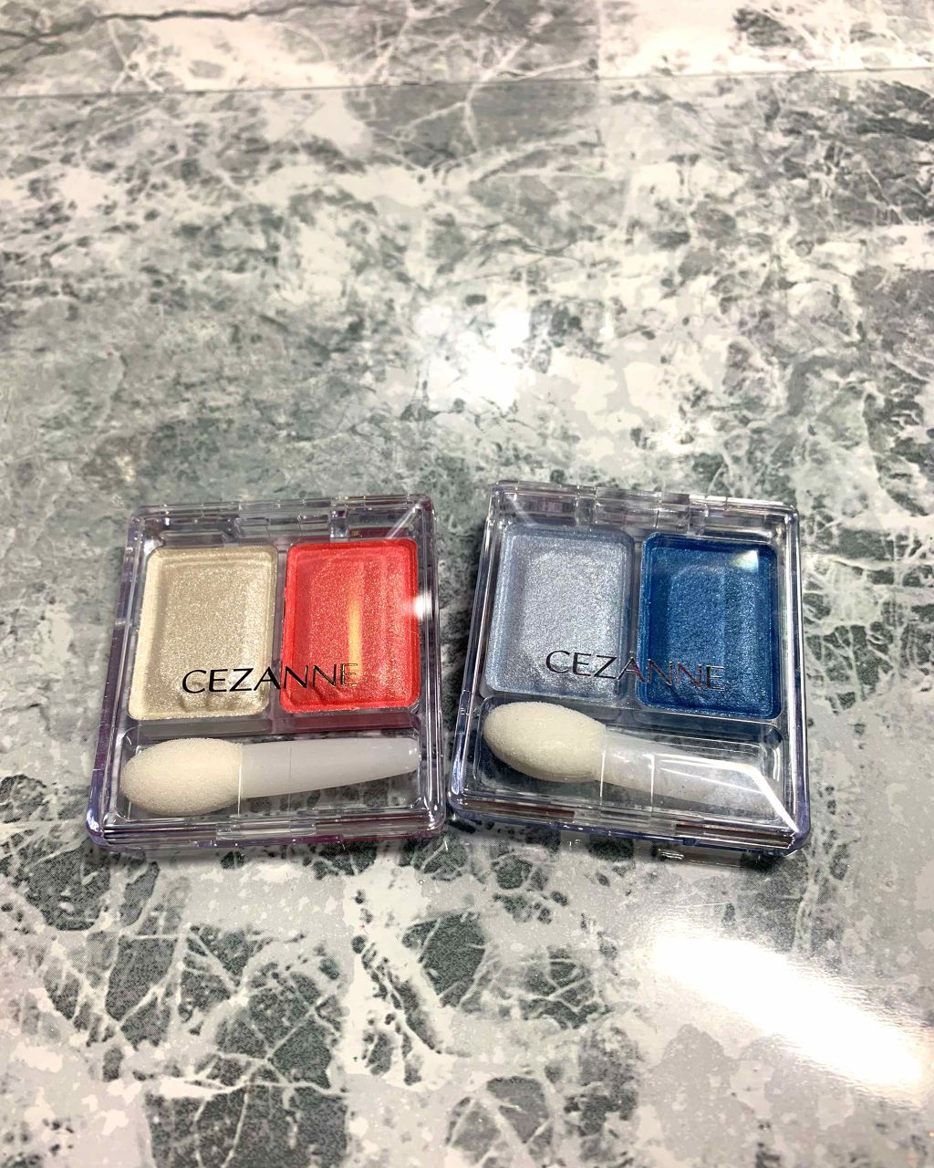 ツーカラー アイシャドウ ラメシリーズ/CEZANNE/アイシャドウパレットを使ったクチコミ(1枚目)